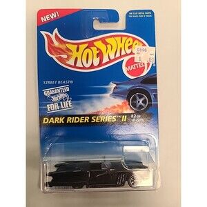 Vintage NEW 1996 Hot Wheels Dark Rider Series II Street Beast Black #401-2of4